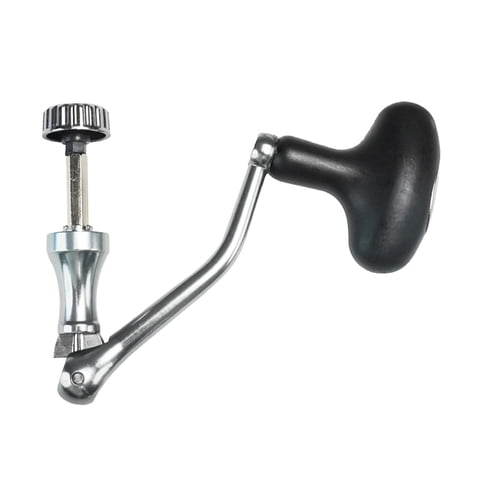 Ioensy - Mango De Carrete Giratorio, Accesorios De Pesca, Empuñaduras De Brazo Basculante De Pesca Con Mosca Resistentes, Color Negro