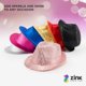 thumbnail image 2 of Sombrero Zink Western Fedora de colores con lentejuelas brillantes, 6 unidades, 2 of 5