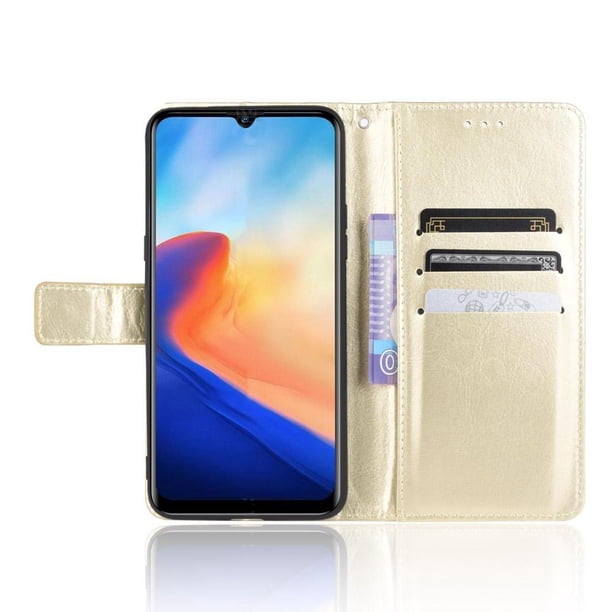 Funda tipo libro para Blackview A80, cartera todo‑en‑uno, funda multifuncional con tarjetero y correa de muñeca desmontable