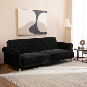 Daniels - Futón Cama 3 Cuerpos Negro Clásico Milán Eg2025Bk