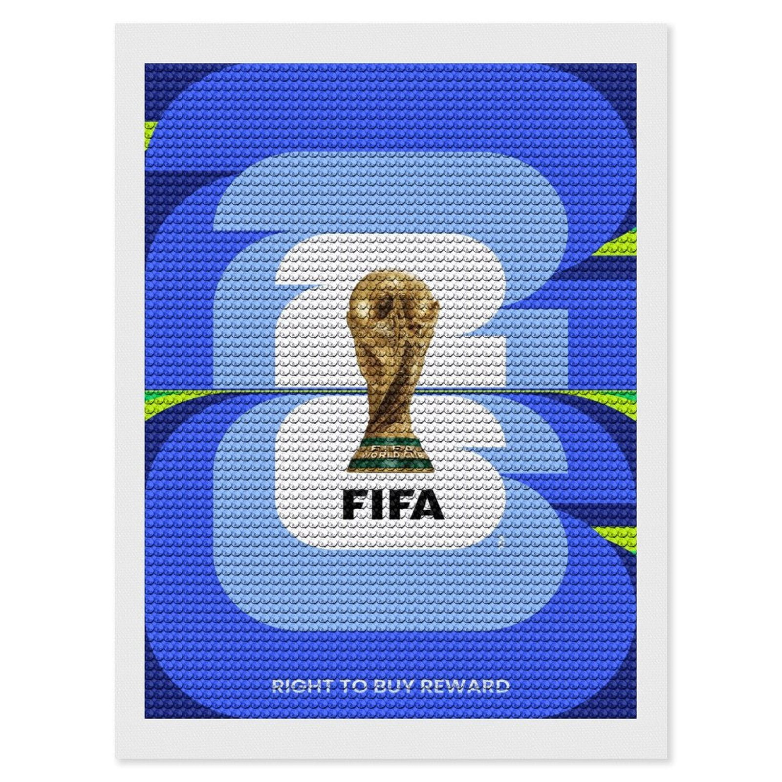 Copa Mundial de la FIFA-theme Diamond Painting Kits for Adults 5D DIY ...