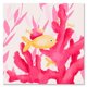 thumbnail image 1 of Arte de pared Oopsy Daisy lienzo con pez coral rosa 25 x 25 cm, 1 of 1