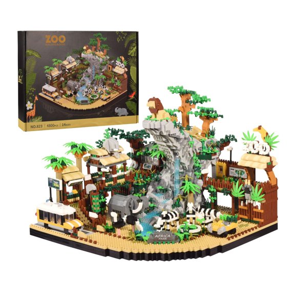 Set de Construcción Miniatura Zoológico del Desierto Pasyru 4800 Piezas