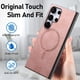 thumbnail image 2 of Magnetic Slim Case for Samsung Galaxy S23 Ultra with Camera Guard & Anti-Scratch Back Pink, 2 of 6
