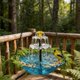 thumbnail image 4 of Baño pájaros solar colgante multinivel diseño cascada decorativo comedero aves, 4 of 7