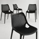 thumbnail image 1 of Set de 4 Sillas Negras Modernas Urban Noir para Patio Techado, Comedor o Local Comercial, 1 of 7