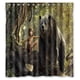 thumbnail image 1 of Cortina de ducha de El Libro de la Selva, juego de cortina de baño con ganchos, tamaño 66 x 72 pulgadas, 1 of 3