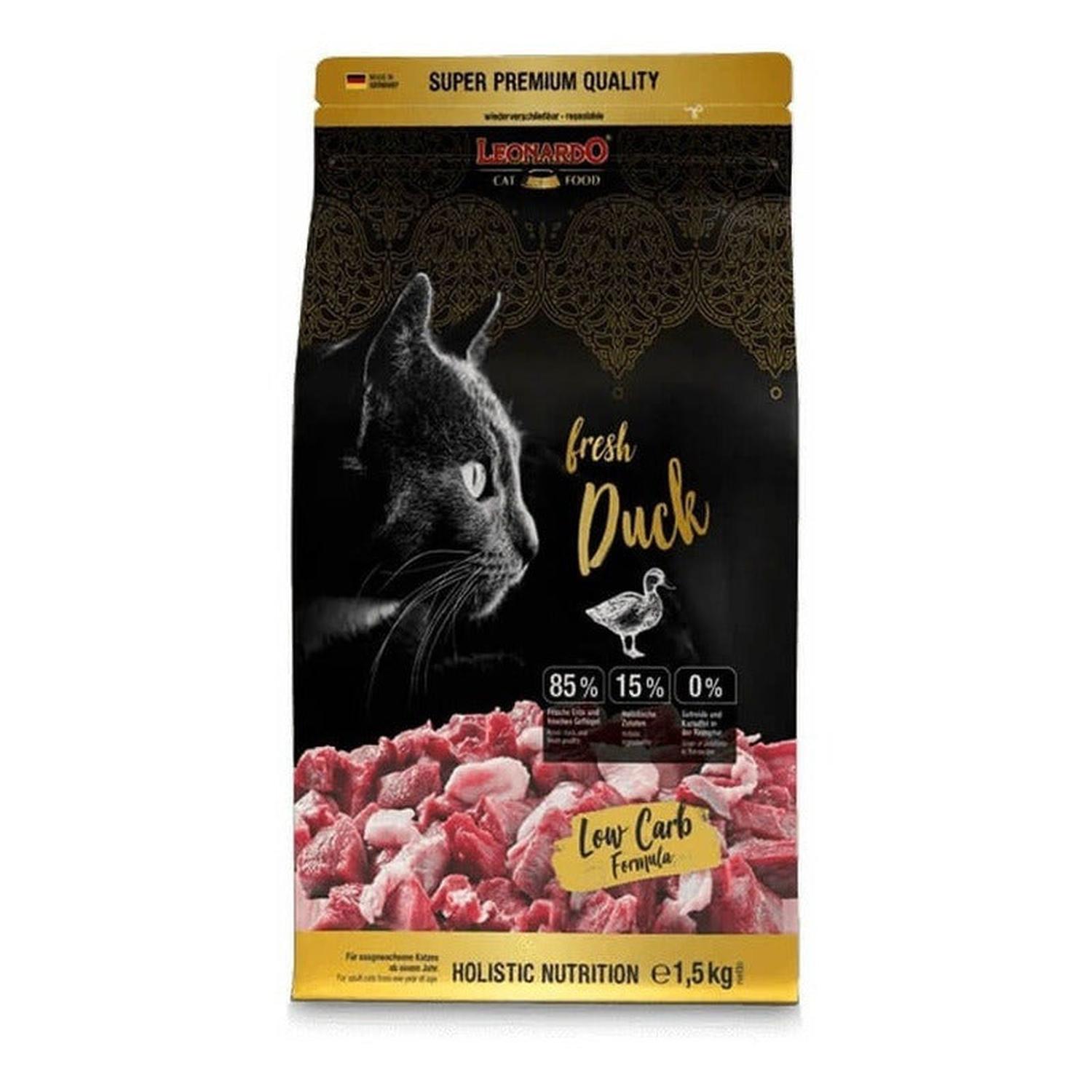 Alimento Para Gato Leonardo Fresh Pato 1,5 Kg Amarillo 757015-1