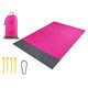 thumbnail image 1 of Manta De Picnic Al Aire Libre Alfombra De Playa Impermeable Campamento Alfombra A Prueba De Arena Rosa Roja, 1 of 4