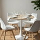 thumbnail image 2 of Comedor Mesa Tulip 100 cm (Cubierta Efecto Madera) + 4 Sillas Tulip Blanca, 2 of 2