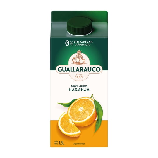 Jugo Naranja 1.5 Litros 1500 ml Guallarauco