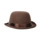 thumbnail image 1 of Sombrero tipo bombín Beistle Elegant, marrón con cinta marrón, 1 of 2