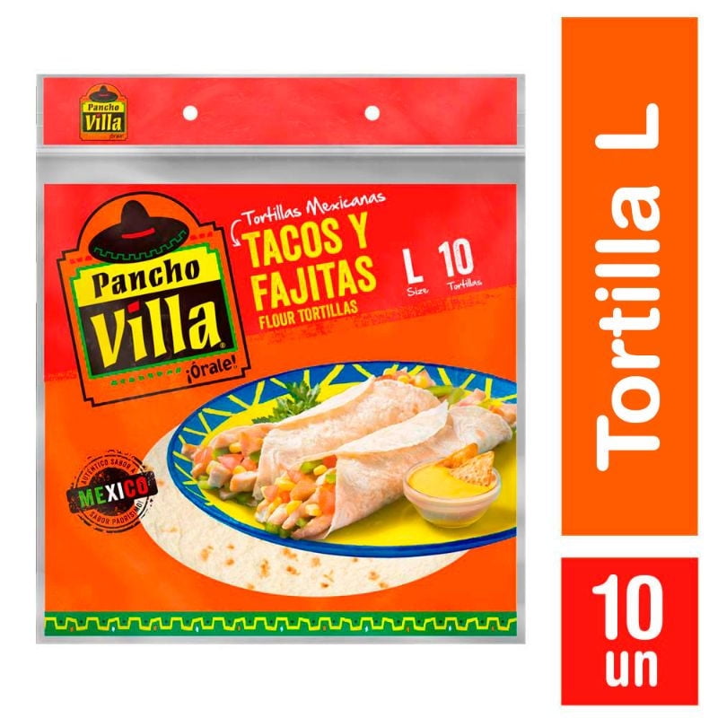 Tortillas L 10 Un Bolsa 280 g Pancho Villa