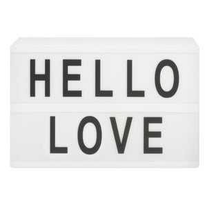 Vgo - Led Light Box Con Letras Pvc 2 Lineas