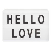 Vgo - Adorno Led Box Con Letras 2 Pvc