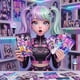 thumbnail image 1 of Guerreras K-pop Huntrix Juego De Cartas 92 Piezas, 1 of 6