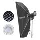thumbnail image 1 of Triopo K3-30120 +TR-07C Softbox Armado Instantáneo Montura Bowens y Speedlight de 30x120 cms, 1 of 8