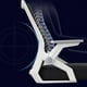 thumbnail image 4 of Silla de oficina luxury ergonómica blanco-negra, 4 of 7