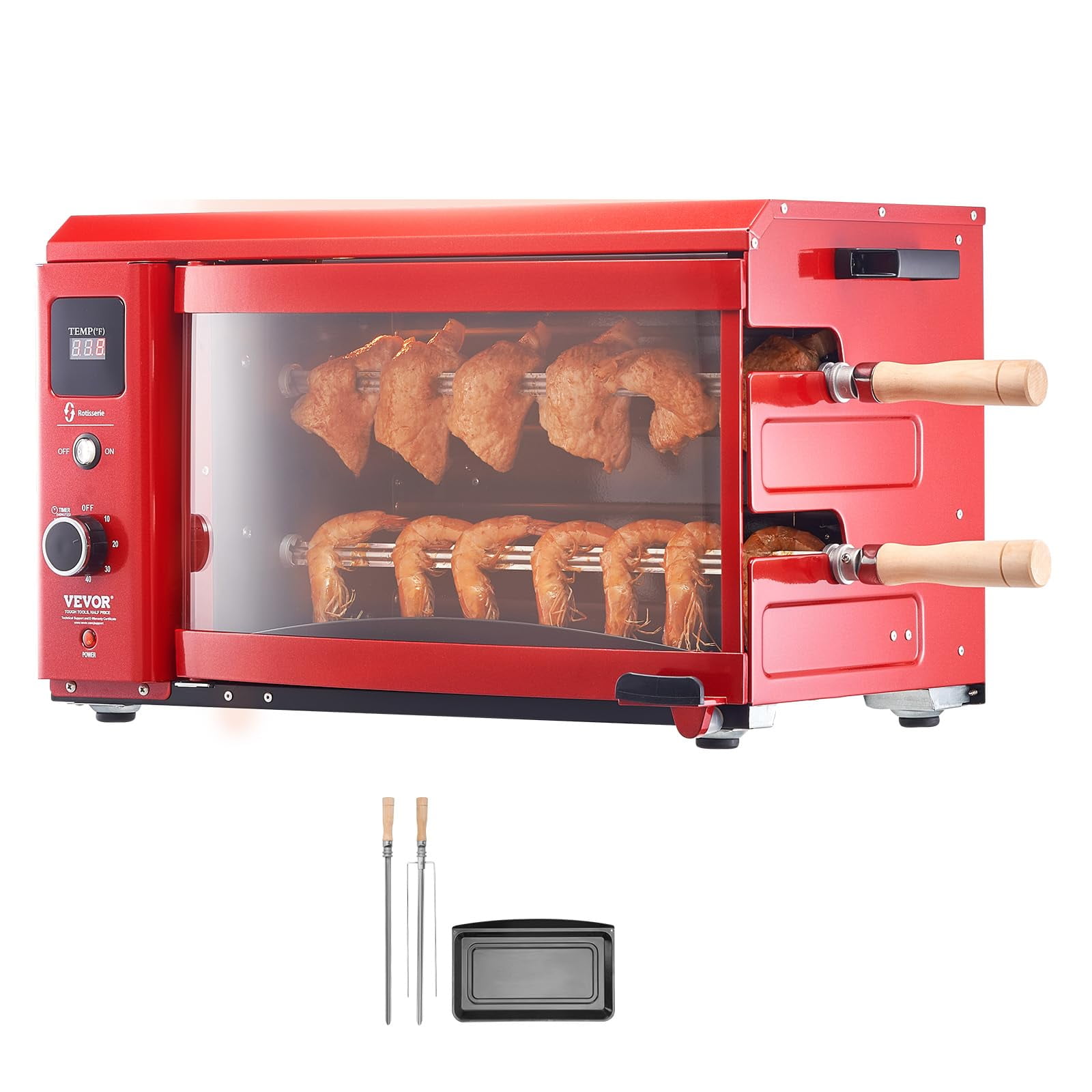 Asador Eléctrico Shawarma Vevor De 2 Cuerdas Para Barbacoa