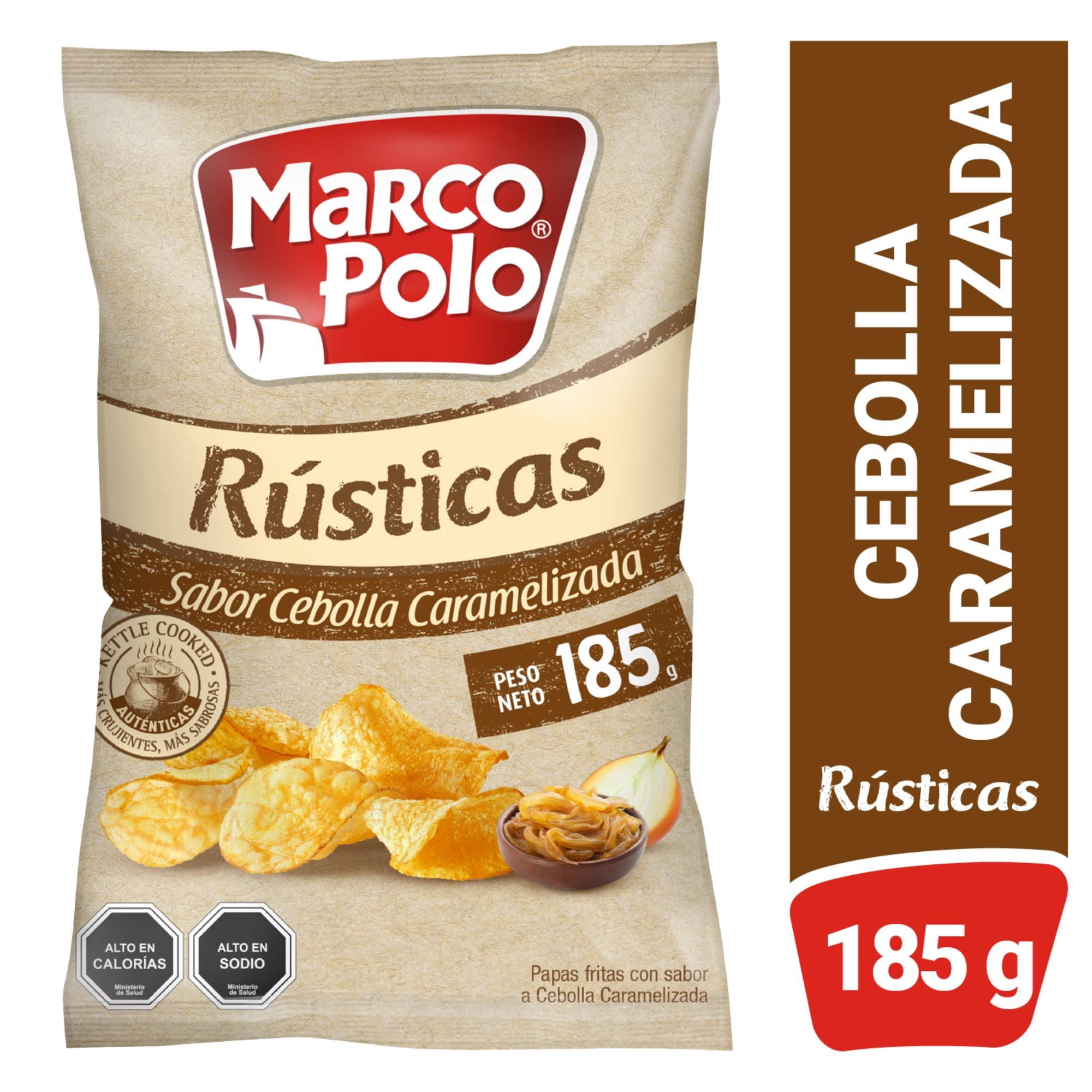 Papas Fritas Rústicas Cebolla Caramelizada 185 g Marco Polo