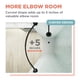 thumbnail image 5 of Barra de cortina de ducha Zenna Home 81-102 cm Curva en bronce, 5 of 7