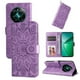 thumbnail image 5 of Funda tipo cartera FOXDOCK para Realme 12 4G , diseño girasol en relieve, cuero PU, cierre magnético, soporte y tarjetero, 5 of 5