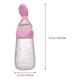 thumbnail image 2 of Mamadera Rosa De Silicona Con Cuchara Bebé, 2 of 7