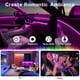 thumbnail image 4 of Tira de luces LED para interior de coche QVEVDACAR RGB, 16 millones de colores, 4 of 8