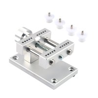 Ioensy - Soporte Para Caja De Reloj, Abridor De Caja Trasera De Reloj Profesional Portátil Compacto De Metal, Plateado