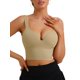 thumbnail image 1 of INSPIRE CHIC Sujetador de Mujer Regreso a Clases Sin Aros Copa Integrada Camiseta Deportiva Push-Up Acanalada Ropa Interior Beige L, 1 of 5