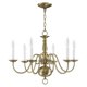 thumbnail image 2 of Candelabro Livex 6 luces 61 cm latón antiguo, 2 of 9