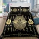 thumbnail image 1 of Vi Pattern Nordic Mythology Raven Bedding Set Bed Set Adult Kid Bedroom Bed Sheets, 1 of 5