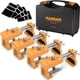 thumbnail image 1 of Paquete de 4 abrazaderas Manram con funda protectora para gabinetes, 1 of 7