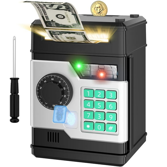 Piggy Bank NAFEIV electrónica automática con contraseña y huella digital