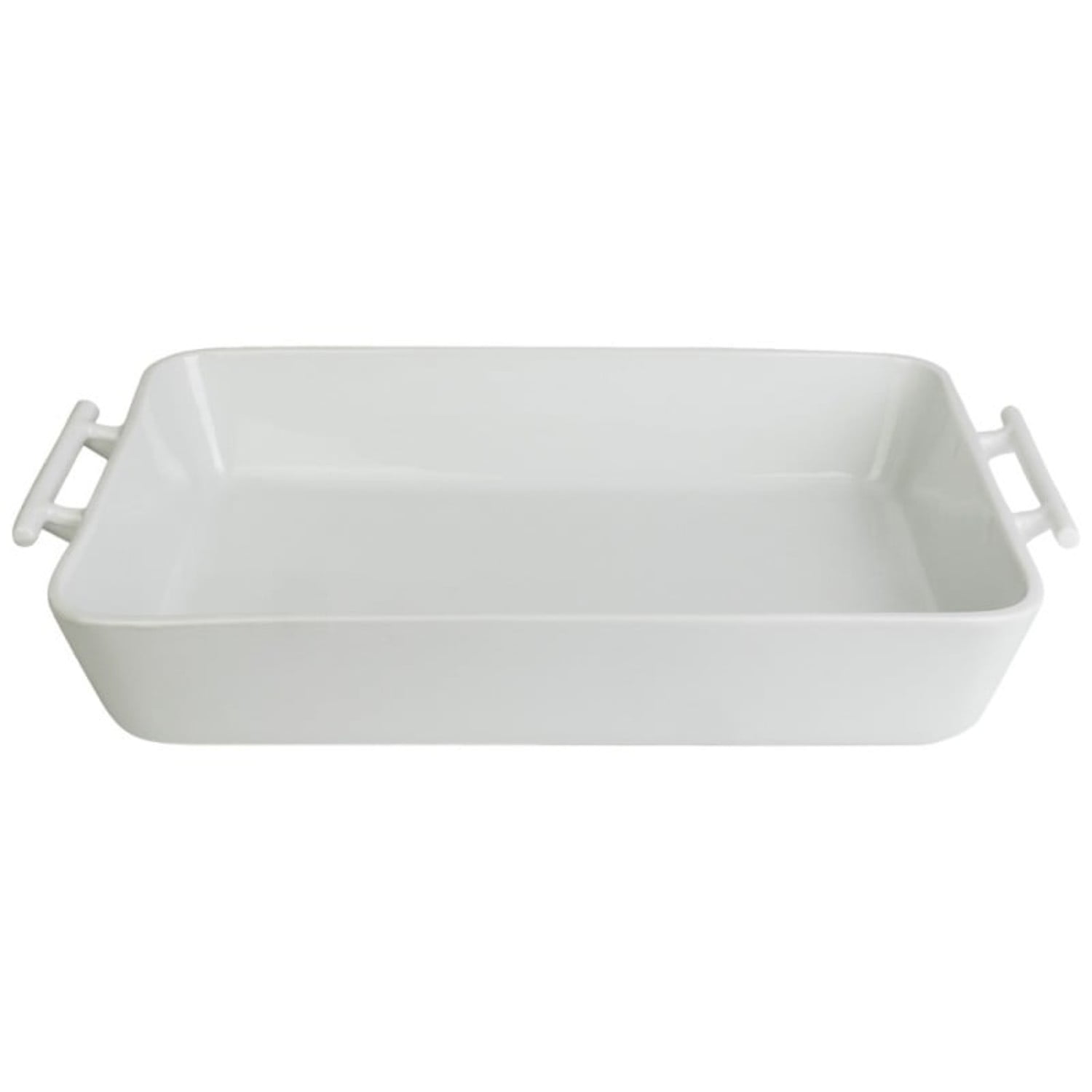 Fuente De Horno Lisa Con Asas 40x26cm Blanco Contour Wolfen
