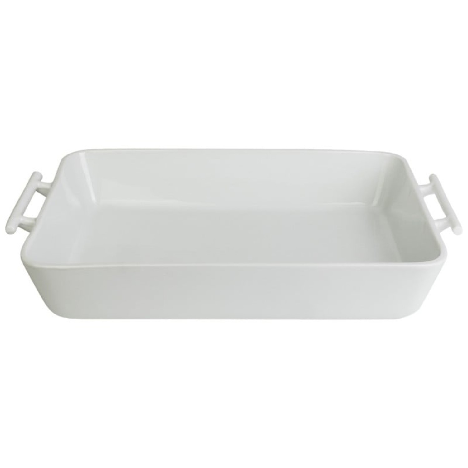 Fuente De Horno Lisa Con Asas 40X26Cm Blanco Contour Wolfen