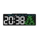 thumbnail image 4 of Reloj Despertador Digital Decoración Del Hogar Reloj Digital LED Para Sobremesa Estante De Baño Carcasa Negra Hora Blanca, 4 of 5
