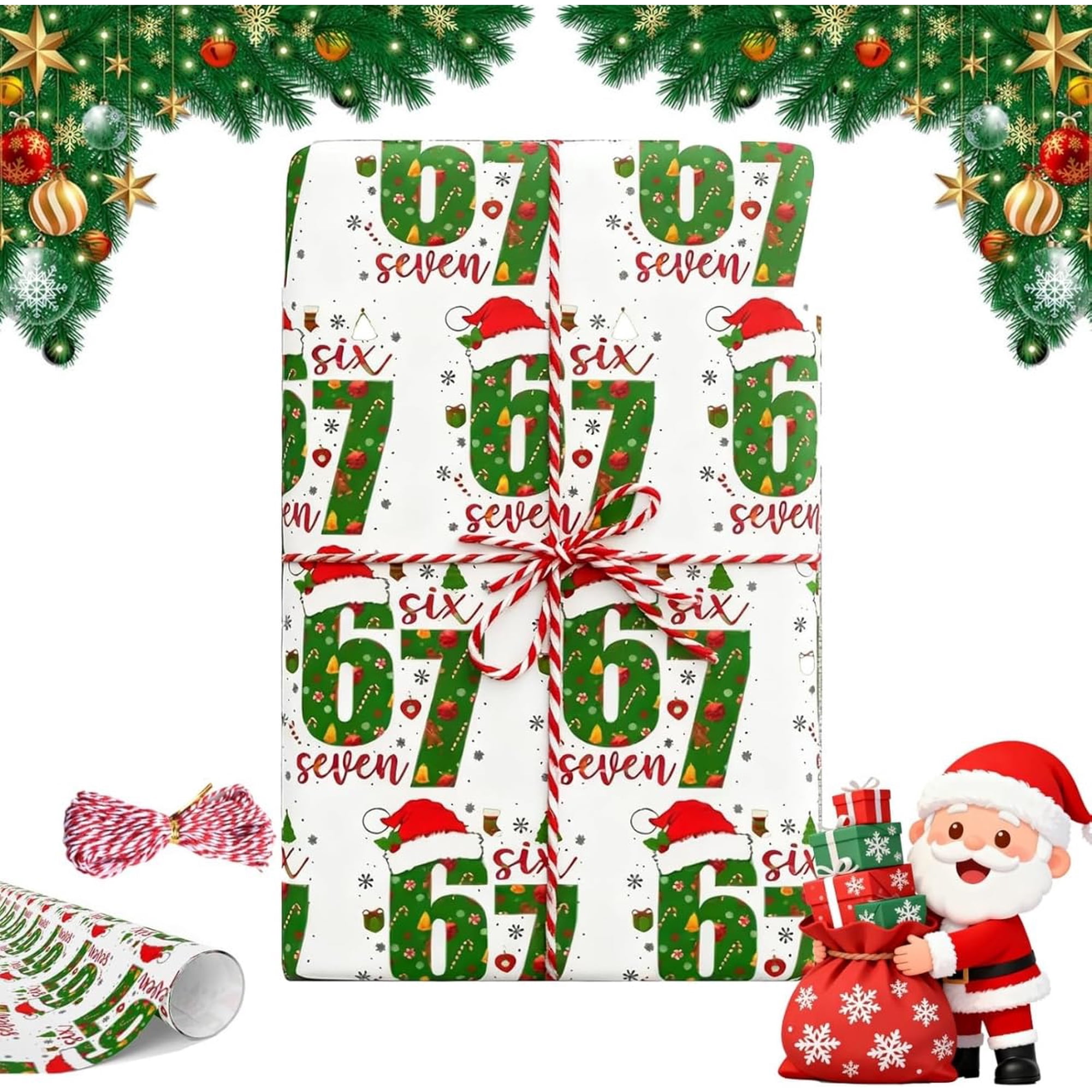 Papel De Regalo Navideño Uhoney 67 Meme Funny Teen (set A)