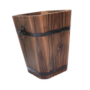 Ioensy - Maceta De Madera Con Diseño Retro Para Entrada, Cafetería, Escritorio, L