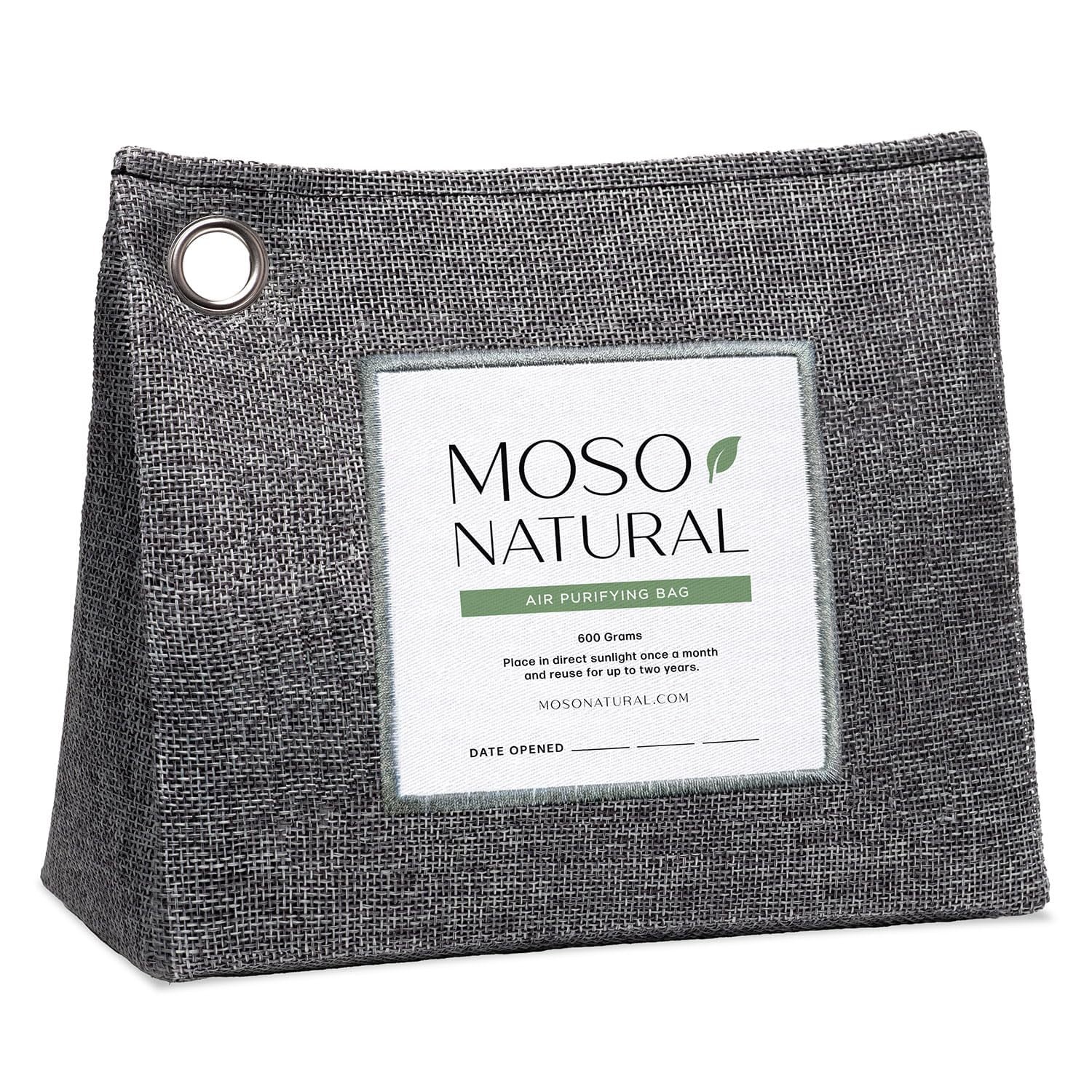 Bolsa Purificadora De Aire Moso Natural, 600 G, Carbón De Bambú, 600 Ml