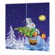 thumbnail image 1 of 2x Cortinas De Puerta De Ventana De Navidad De Navidad Persianas Para Decoración Navide?a 26 #, 1 of 3