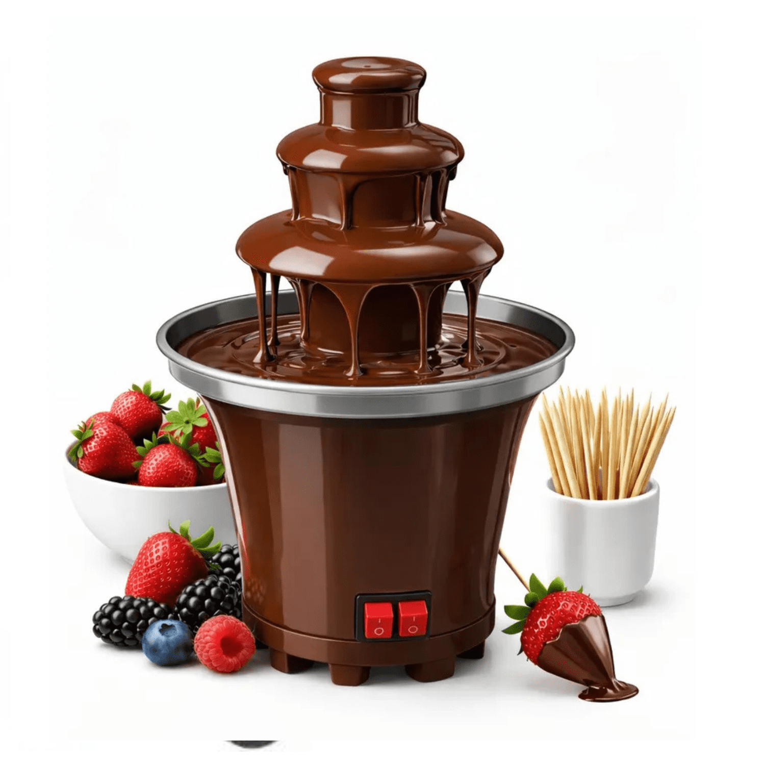 Genérico - Cascada Fuente De Chocolate De 3 Niveles Acero Inoxidable