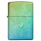 thumbnail image 2 of Encendedor De Bolsillo Diseño Pavo Real Acabado Teal Brillante, 2 of 6