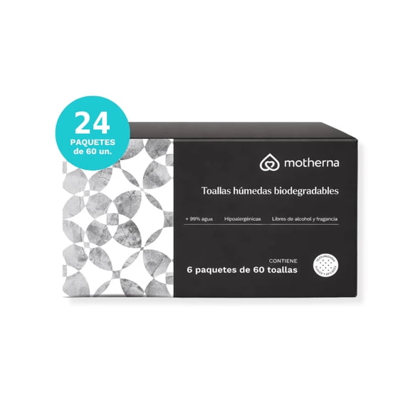 Toallitas Húmedas Motherna Caja 24x60, 1.440uns diseño baldosa