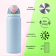 thumbnail image 2 of Botella De Agua 1000ml Termo Acero Inoxidable Térmico, 2 of 6