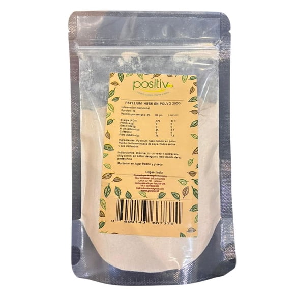 Psyllium Husk Positiv 200 gr - Fibra Natural