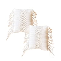 Genérico - Set De 2 Fundas De Cojin Con Estilo Bohemio 45X45Cm Beige 01