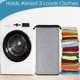 thumbnail image 2 of Cesto de ropa SNIGJAT extra grande de 100 litros con asas resistentes, color gris, 2 of 6