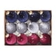 thumbnail image 2 of 12 piezas de adornos colgantes para árbol de Navidad, bolas navideñas decorativas, colgantes irrompibles para fiestas navideñas, ideales para jardín, Azul marino gris rojo, 2 of 5