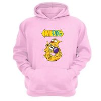 Genérico - Polerón Canguro Cat Dog Rosa Talla Xl Unisex